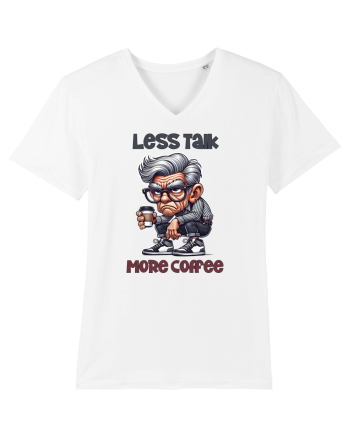Less Talk More Coffee | Grandpa | Bunicul Tafnos White