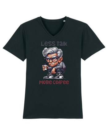 Less Talk More Coffee | Grandpa | Bunicul Tafnos Black