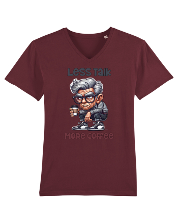 Less Talk More Coffee | Grandpa | Bunicul Tafnos Burgundy