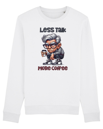 Less Talk More Coffee | Grandpa | Bunicul Tafnos White