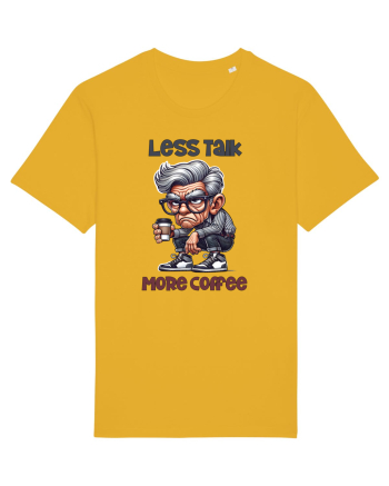 Less Talk More Coffee | Grandpa | Bunicul Tafnos Spectra Yellow