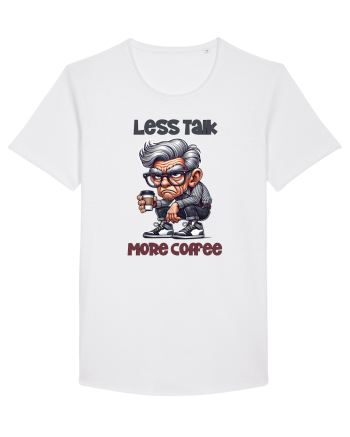 Less Talk More Coffee | Grandpa | Bunicul Tafnos White