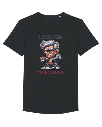 Less Talk More Coffee | Grandpa | Bunicul Tafnos Black