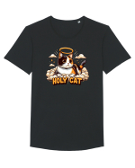 Holy cat 4 Tricou mânecă scurtă guler larg Bărbat Skater