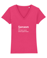 Sarcasm Tricou mânecă scurtă guler V Damă Evoker