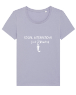 Social Interactions Tricou mânecă scurtă guler larg fitted Damă Expresser
