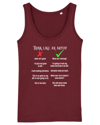 Think like an Artist Burgundy