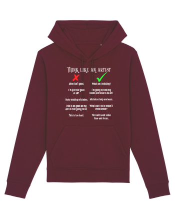 Think like an Artist Burgundy