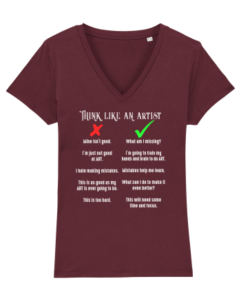 Think like an Artist Burgundy