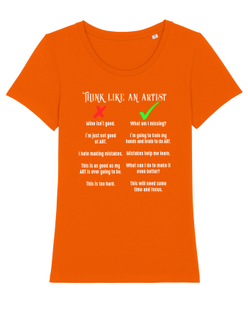 Think like an Artist Bright Orange