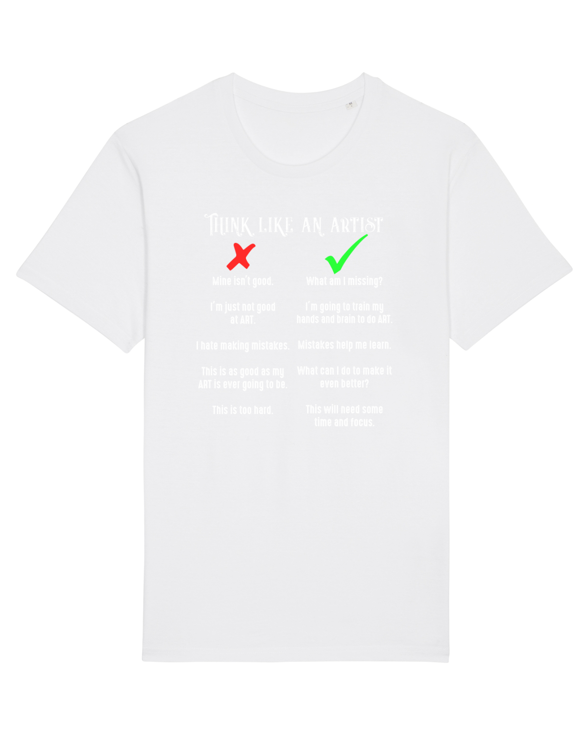 Tricou mânecă scurtă Unisex Rocker White