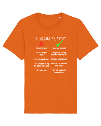 Think like an Artist Bright Orange