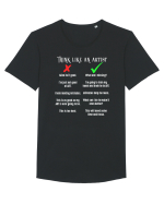 Think like an Artist Tricou mânecă scurtă guler larg Bărbat Skater