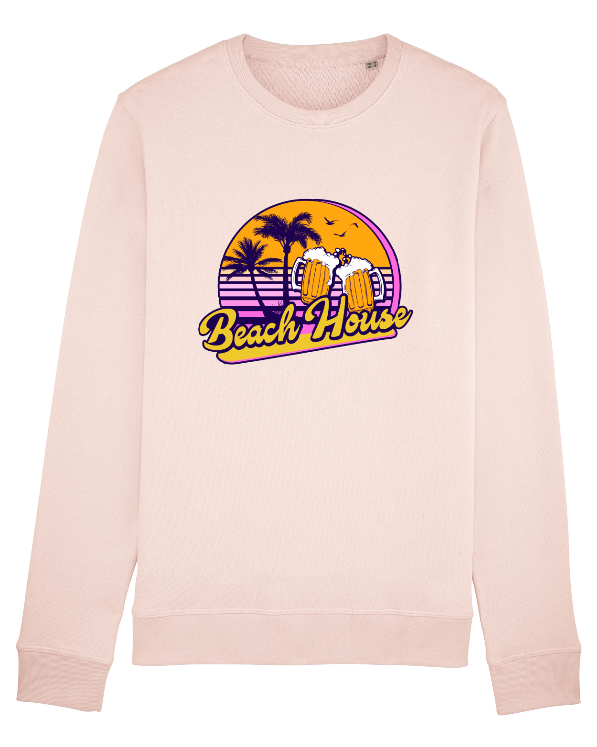 Bluză mânecă lungă Unisex Rise Candy Pink