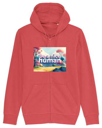 BE A NICE HUMAN - FII UN OM BUN 2 Carmine Red