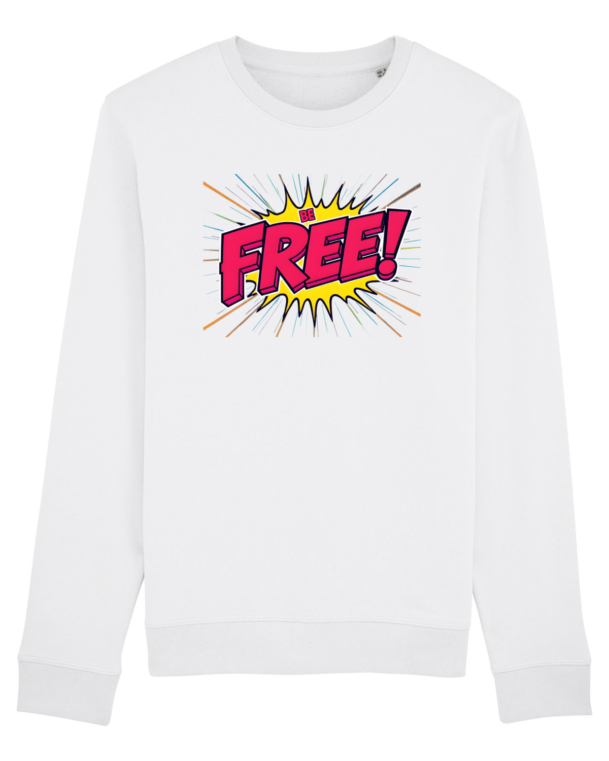 Bluză mânecă lungă Unisex Rise White