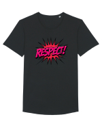 RESPECT! Tricou mânecă scurtă guler larg Bărbat Skater