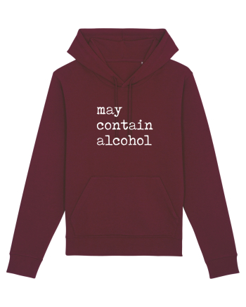 May contain alcohol Burgundy
