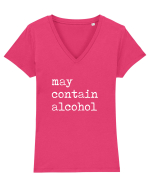 May contain alcohol Tricou mânecă scurtă guler V Damă Evoker