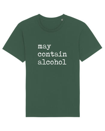 May contain alcohol Bottle Green
