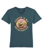 Coffee is my Reinforcer Tricou mânecă scurtă guler V Bărbat Presenter
