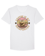 Coffee is my Reinforcer Tricou mânecă scurtă guler larg Bărbat Skater