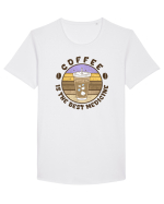 Coffee Tricou mânecă scurtă guler larg Bărbat Skater