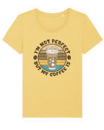 My Coffee is Perfect Tricou mânecă scurtă guler larg fitted Damă Expresser