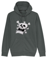 Tired Skull Head Hanorac cu fermoar Unisex Connector