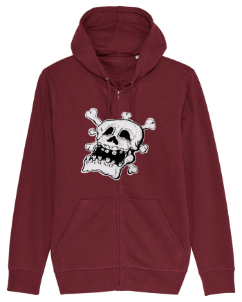 Tired Skull Head Burgundy