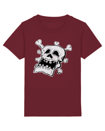 Tired Skull Head Burgundy