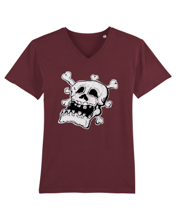 Tired Skull Head Burgundy