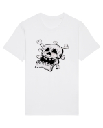 Tired Skull Head Tricou mânecă scurtă Unisex Rocker