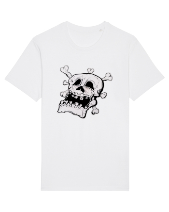 Tired Skull Head White