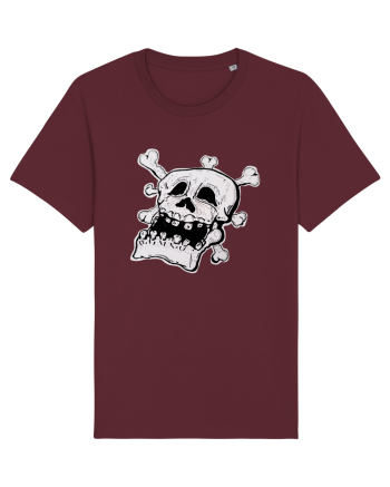 Tired Skull Head Burgundy
