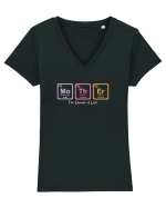 MOTHER periodic table elements  Tricou mânecă scurtă guler V Damă Evoker
