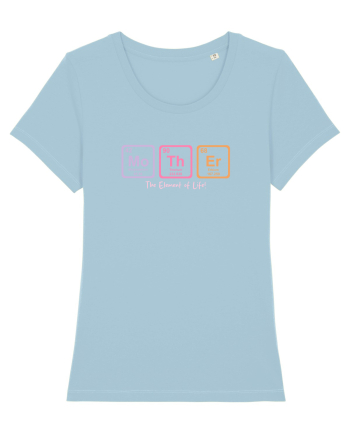 MOTHER periodic table elements  Sky Blue