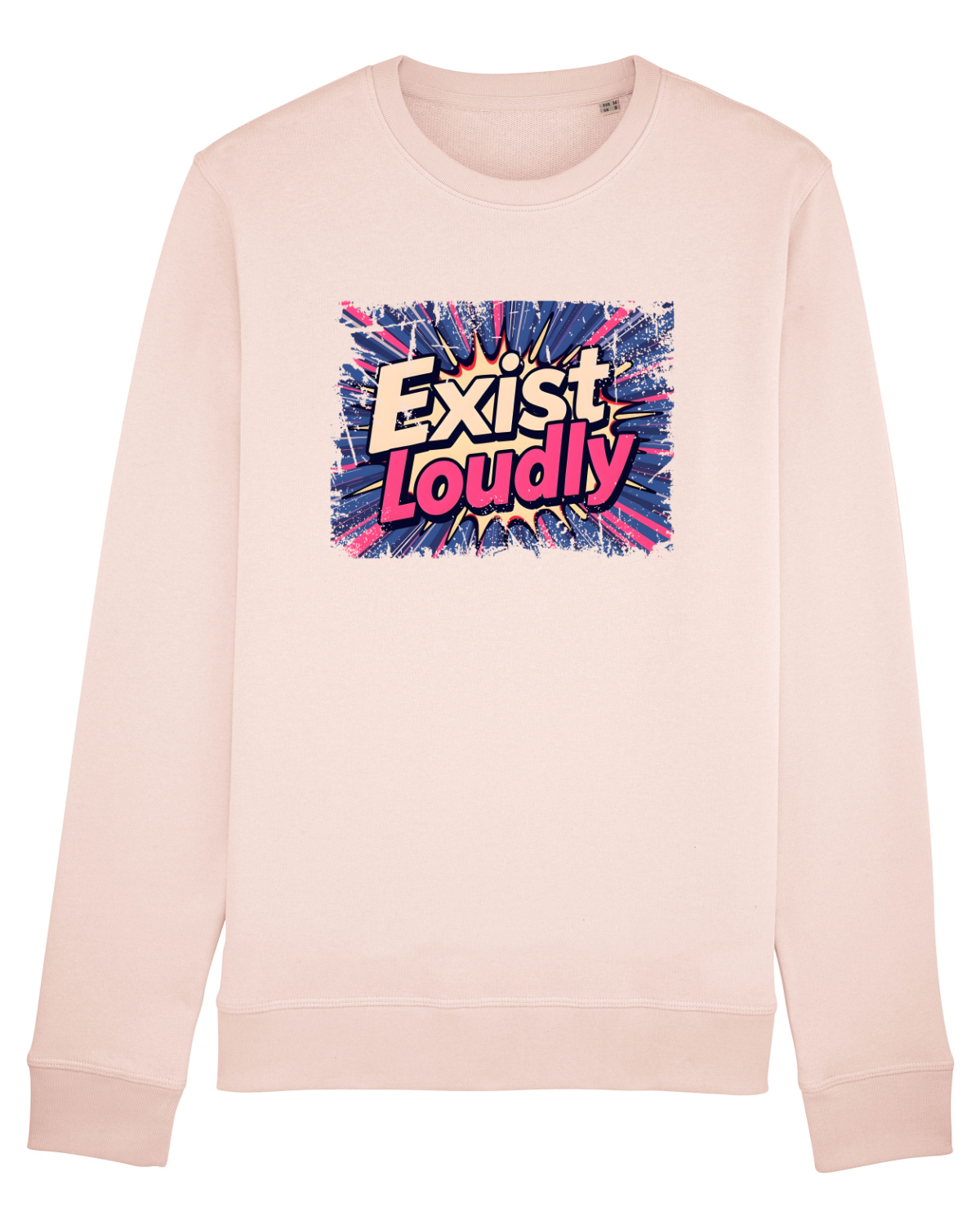 Bluză mânecă lungă Unisex Rise Candy Pink
