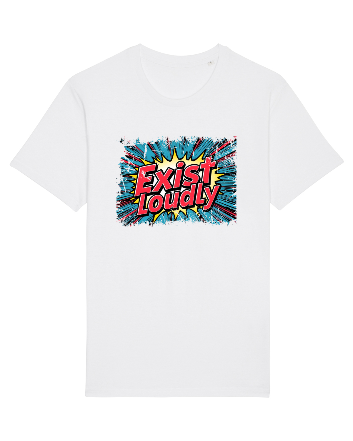 Tricou mânecă scurtă Unisex Rocker White