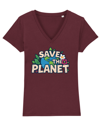 SAVE THE PLANET Salvati planeta 1 Burgundy