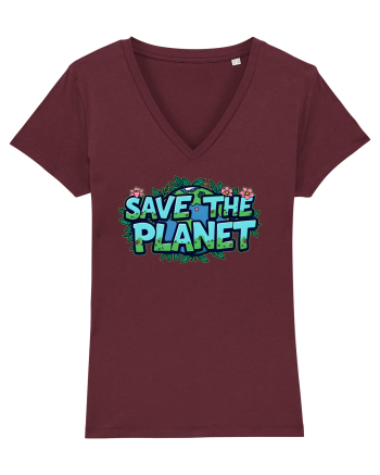SAVE THE PLANET Salvati planeta 2 Burgundy