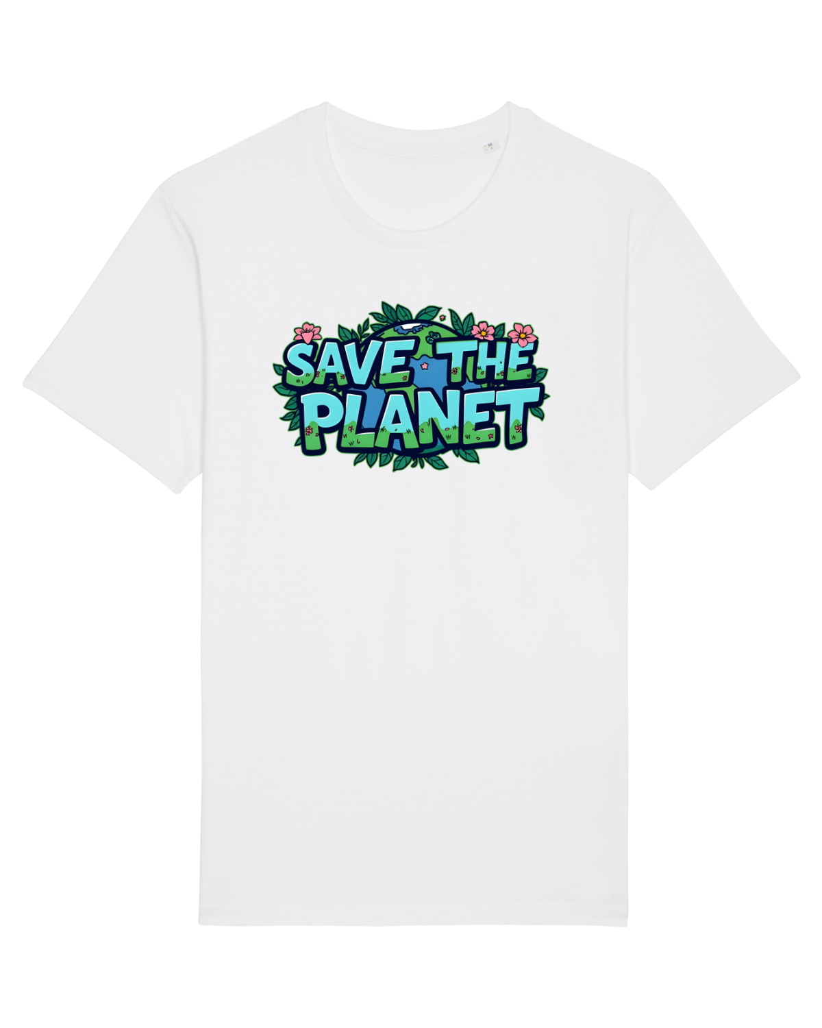 Tricou mânecă scurtă Unisex Rocker White