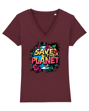 SAVE THE PLANET Salvati planeta 3 Burgundy