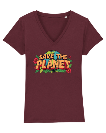 SAVE THE PLANET Salvati planeta 4 Burgundy
