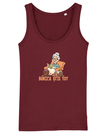 BUNICA STIE TOT Burgundy