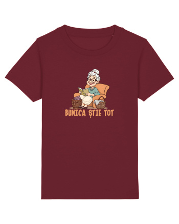 BUNICA STIE TOT Burgundy