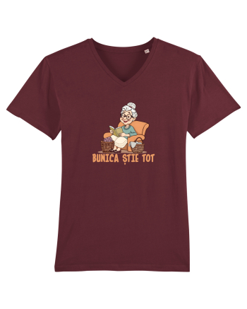 BUNICA STIE TOT Burgundy
