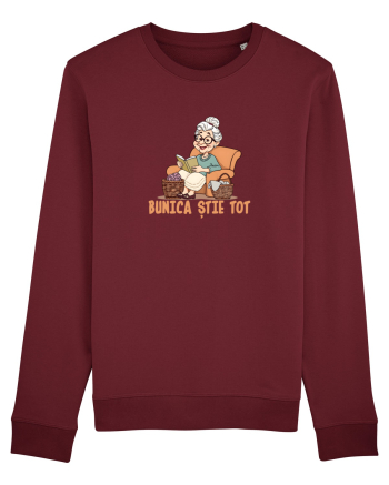 BUNICA STIE TOT Burgundy