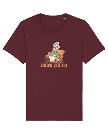 BUNICA STIE TOT Burgundy