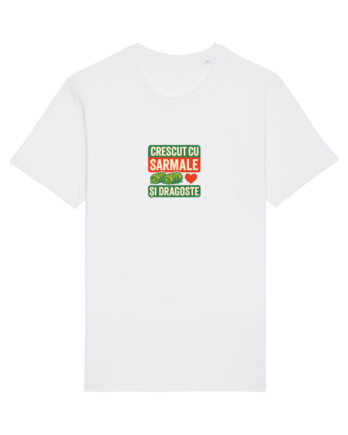 Tricou mânecă scurtă Unisex Rocker White